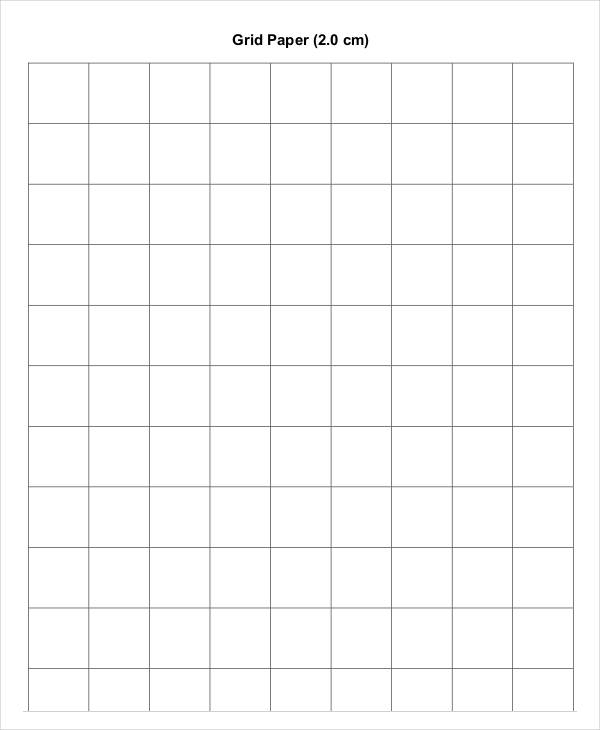 Printable Grid Paper Template 12 Free PDF Documents Download