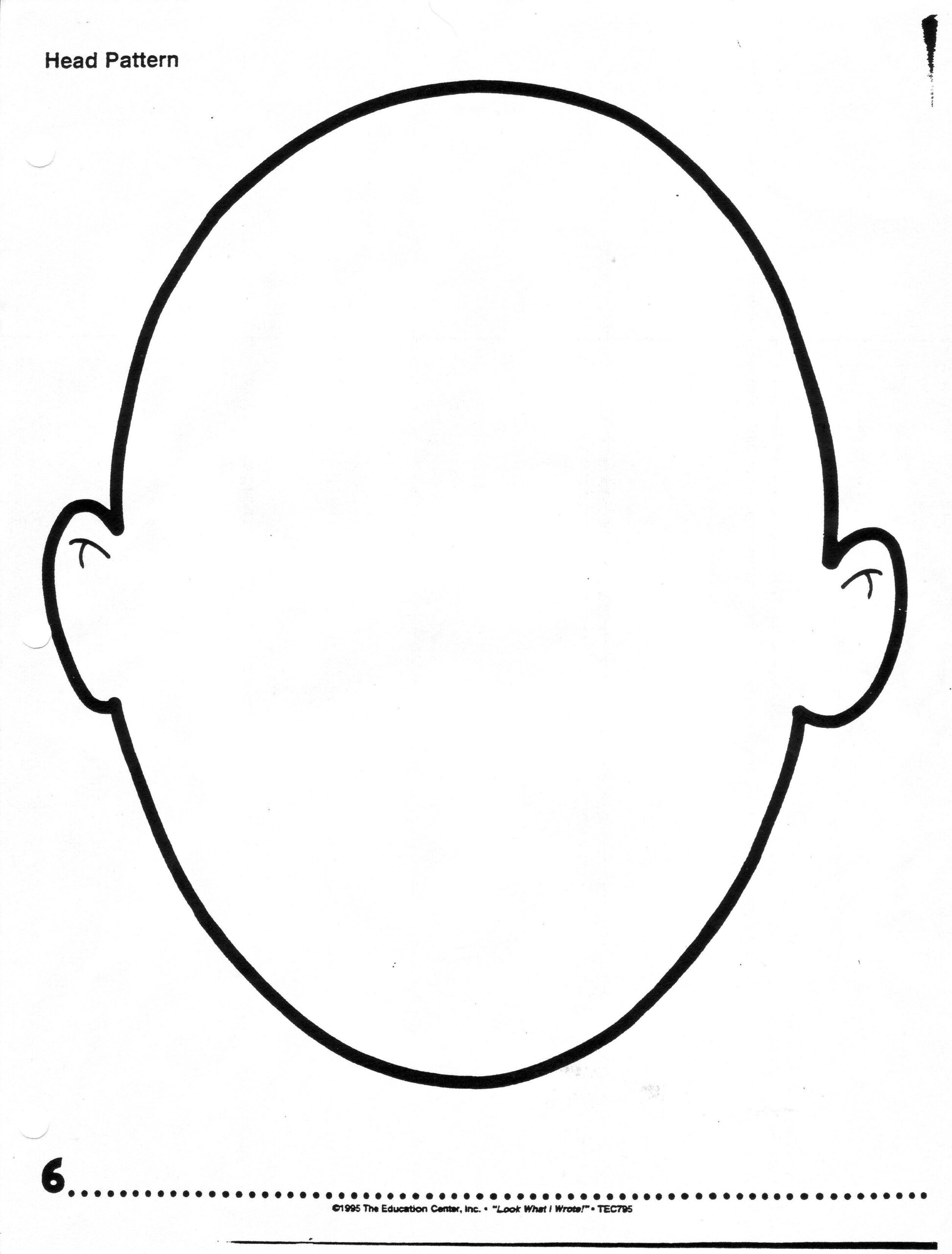 Printable Head Template Printable JD