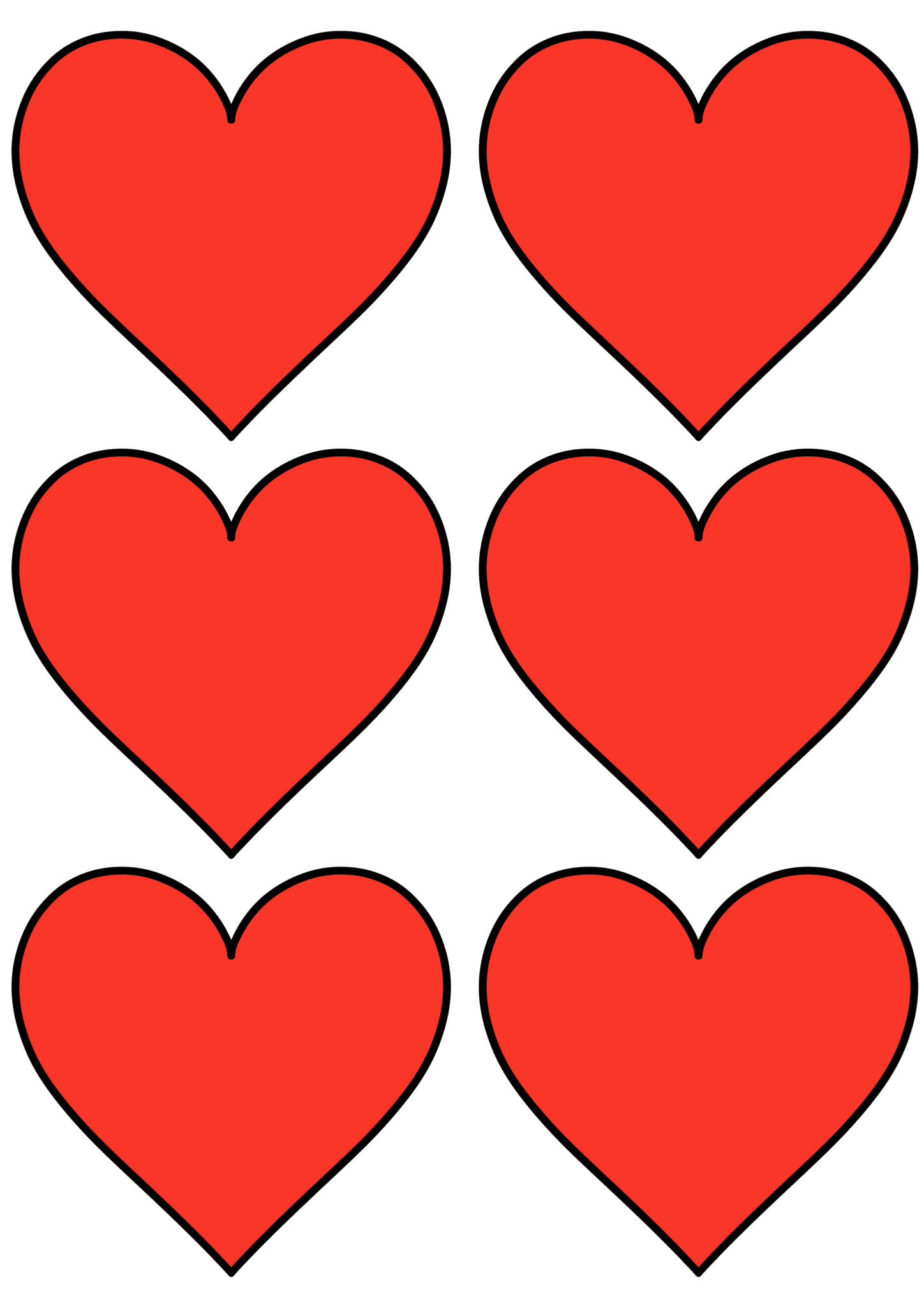 free printable hearts pattern