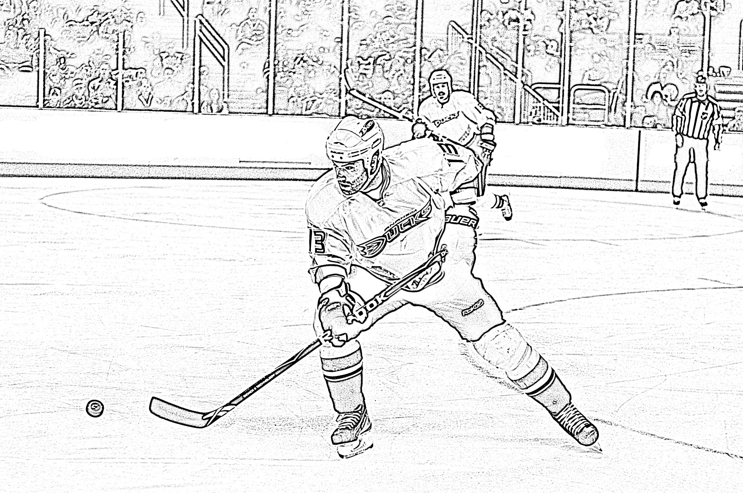 printable hockey pictures to color