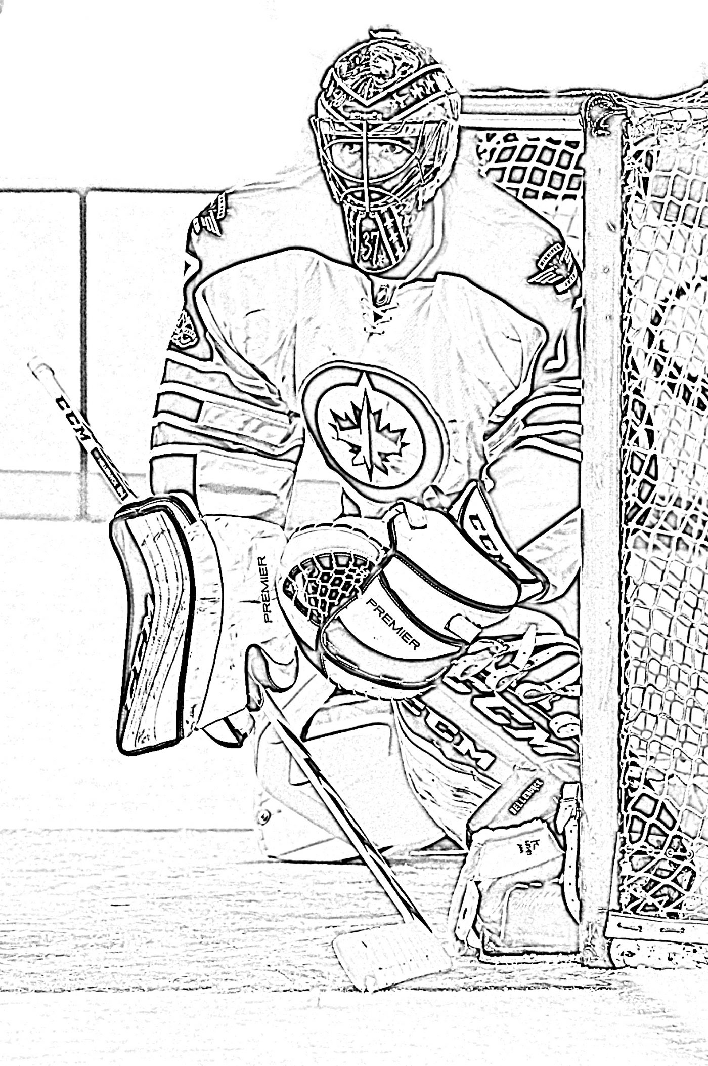 Printable Hockey Pictures To Color Printable Templates Protal