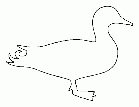 free printable duck pattern
