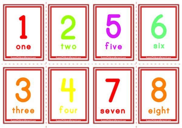 Printable Number Cards To 20