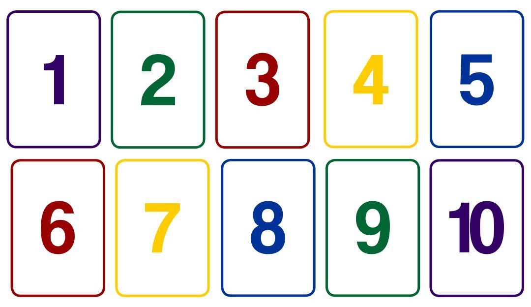 Printable Number Flash Cards 1 10 Free Printable Numbers Printable