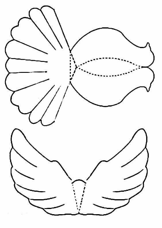 3d dove paper templates free
