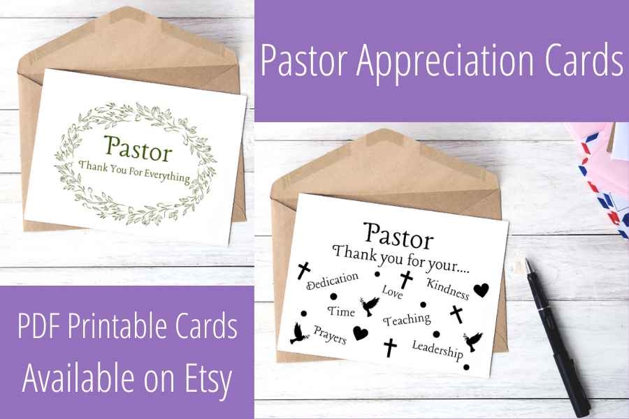 Printable Pastor Appreciation Card Pastor Thank You Card 58 OFF