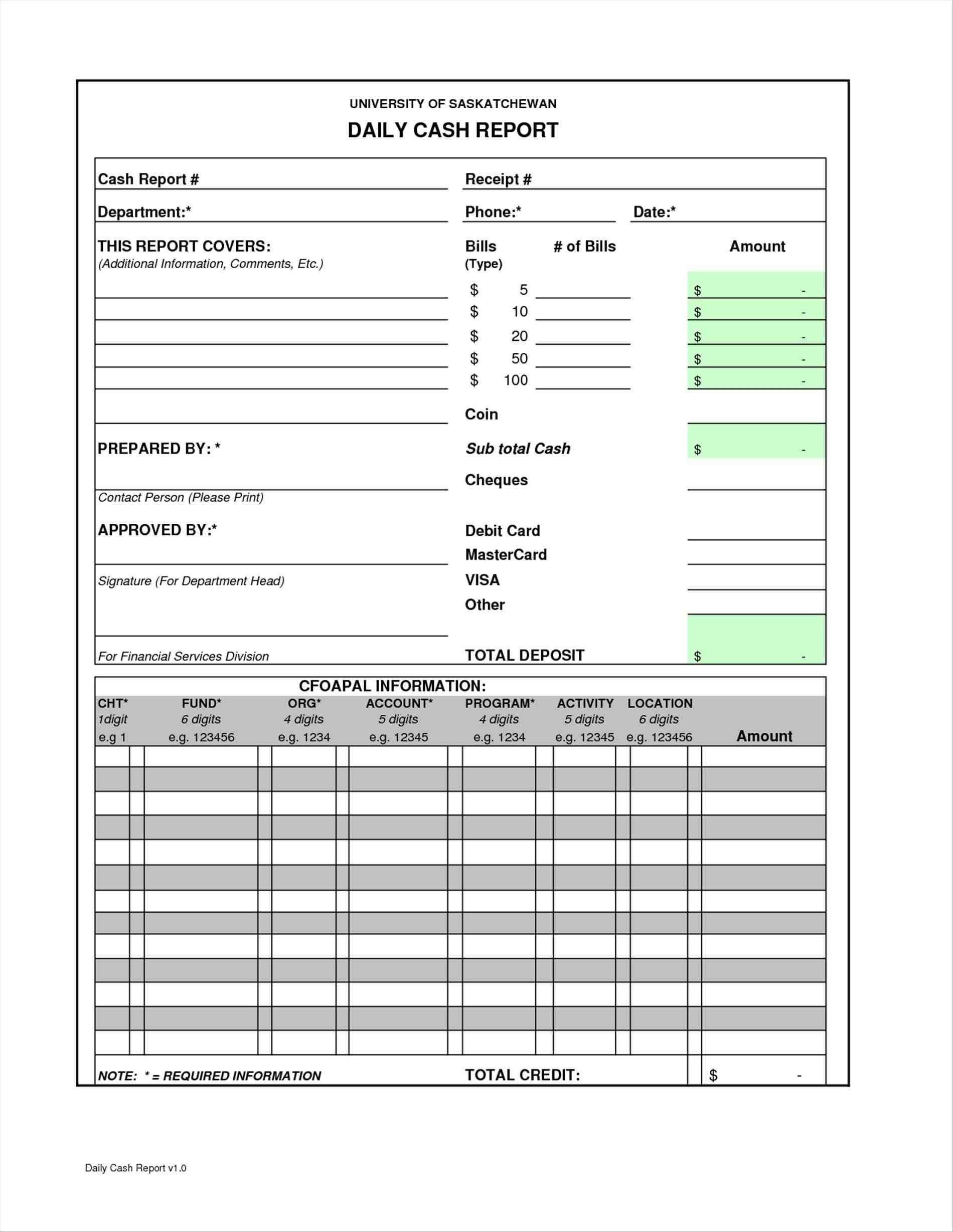 Printable Petty Cash Reconciliation Form Printable Forms Free Online