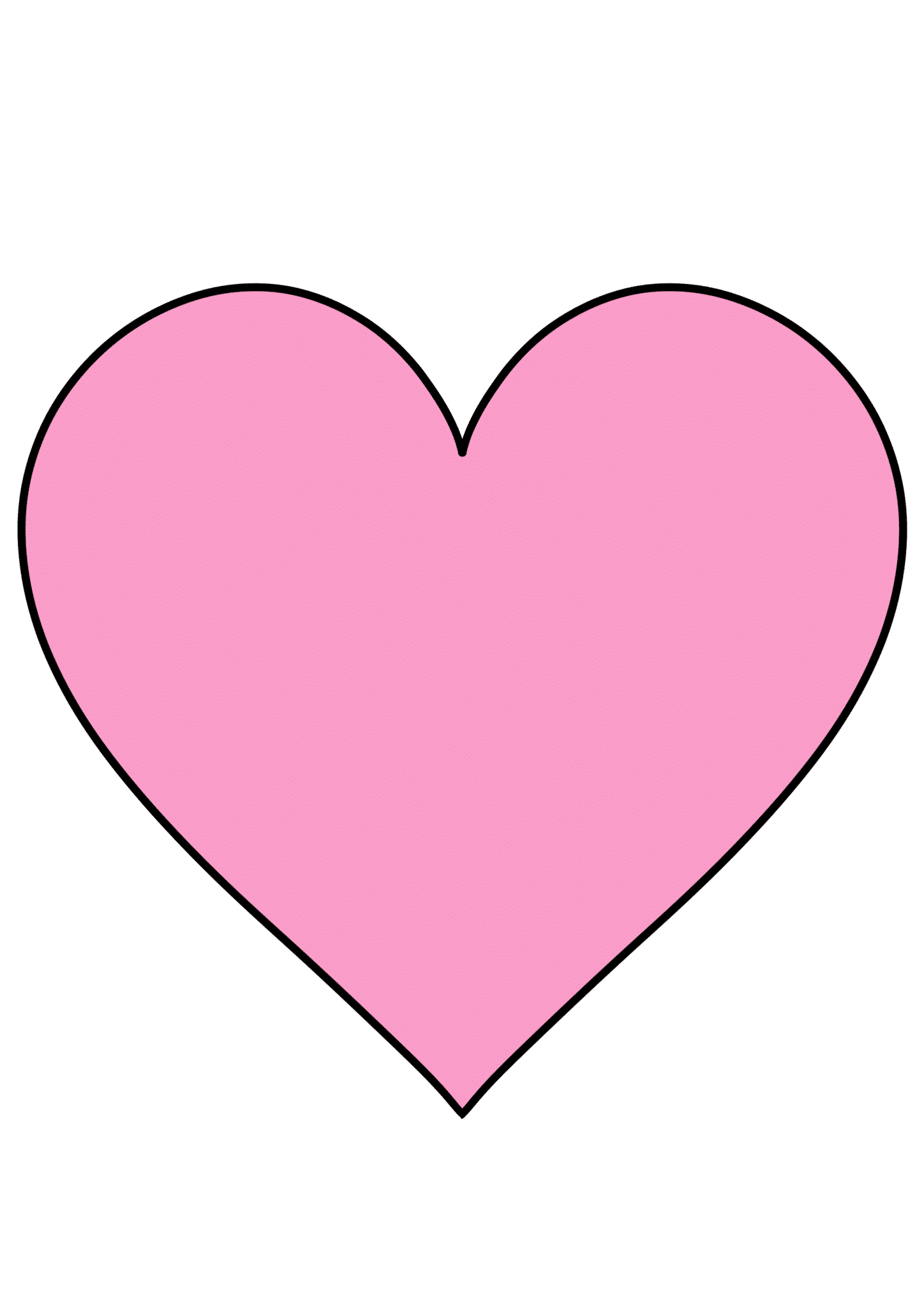 free printable heart template pdf