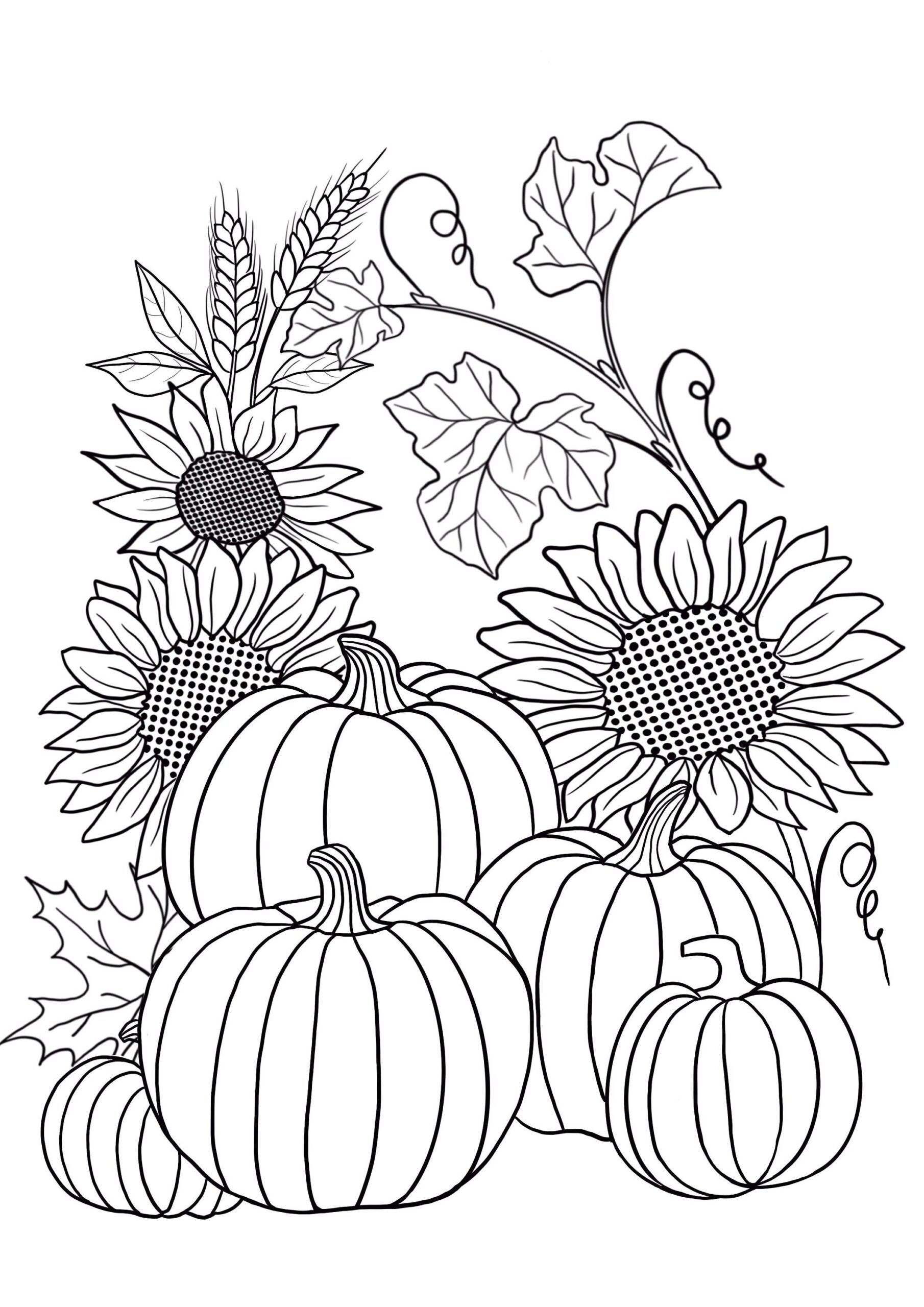 free coloring pages of fall