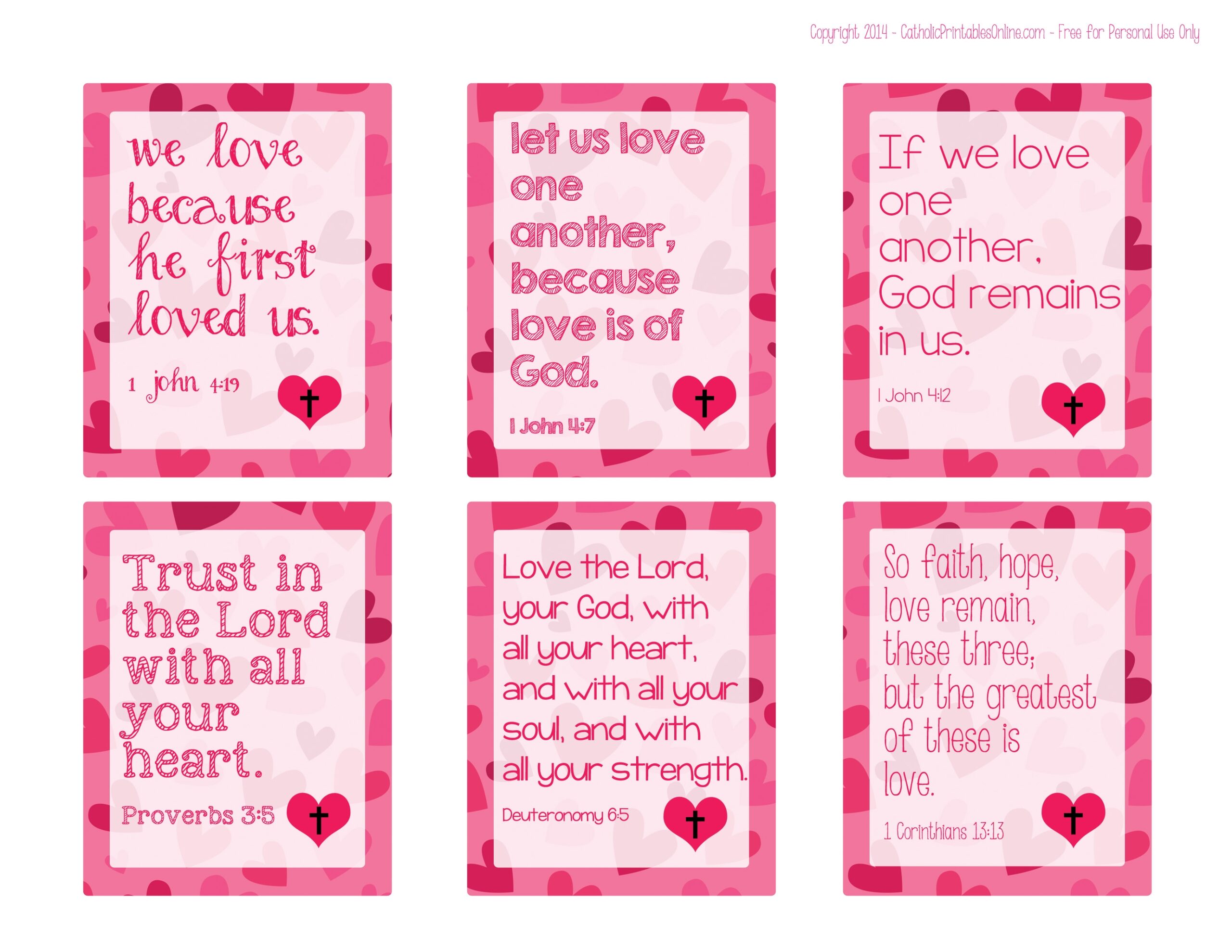 Printable Religious Valentine Cards For Kids Real Life At Home