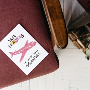 Printable Safe Travels Card Moving Card Gap Year Card Etsy
