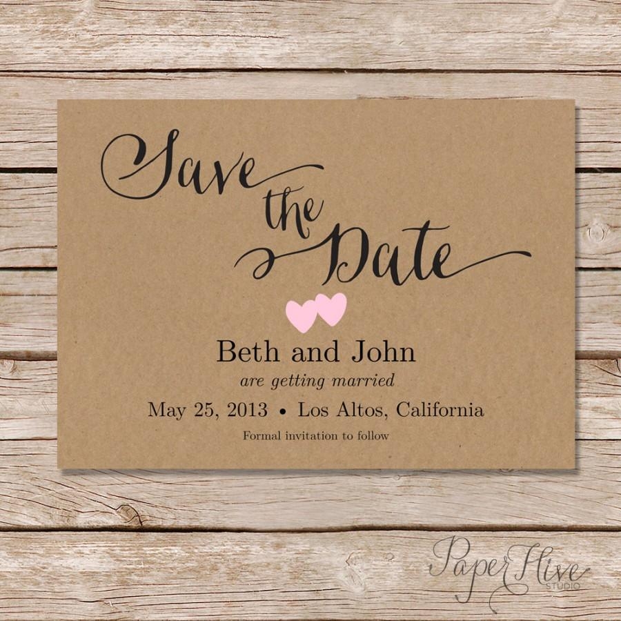 Printable Save The Date Cards