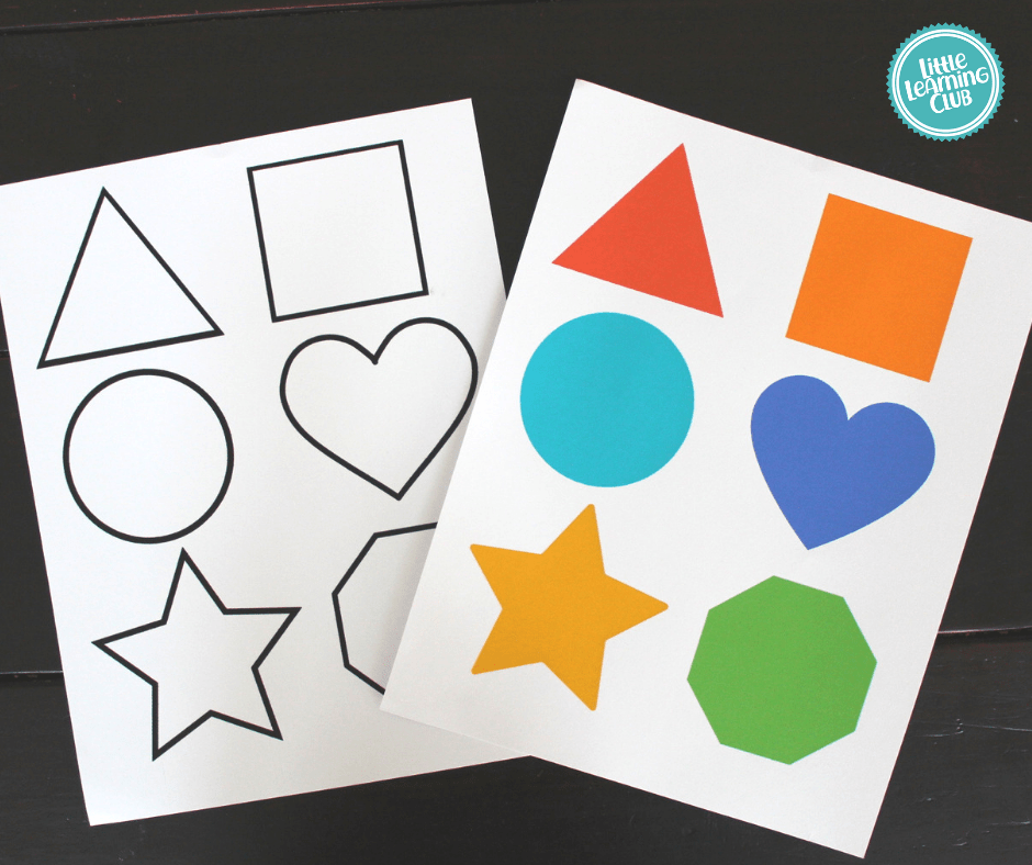 free printable shape matching activities for toddlers