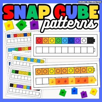 Printable Snap Cube Pattern Color Pattern Snap Cube Pattern Cards