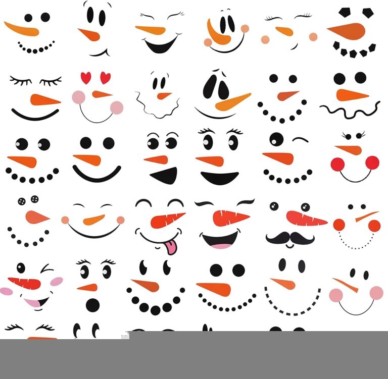 Printable Snowman Face Template Printable JD