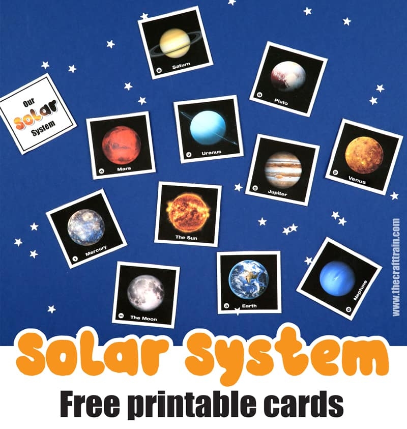 solar system information cards printable free pdf