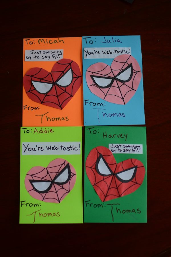 spiderman printable valentine cards