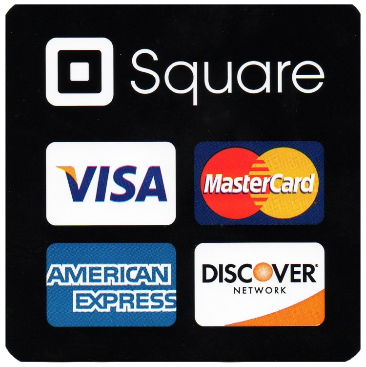 square credit card sign printable