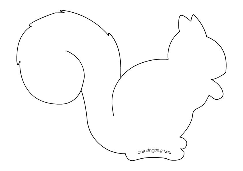 Printable Squirrel Template Printable Word Searches