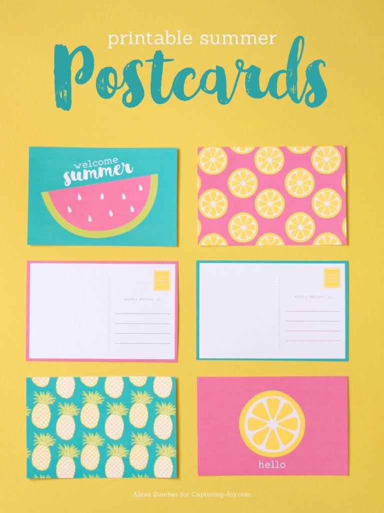 summer printable cards