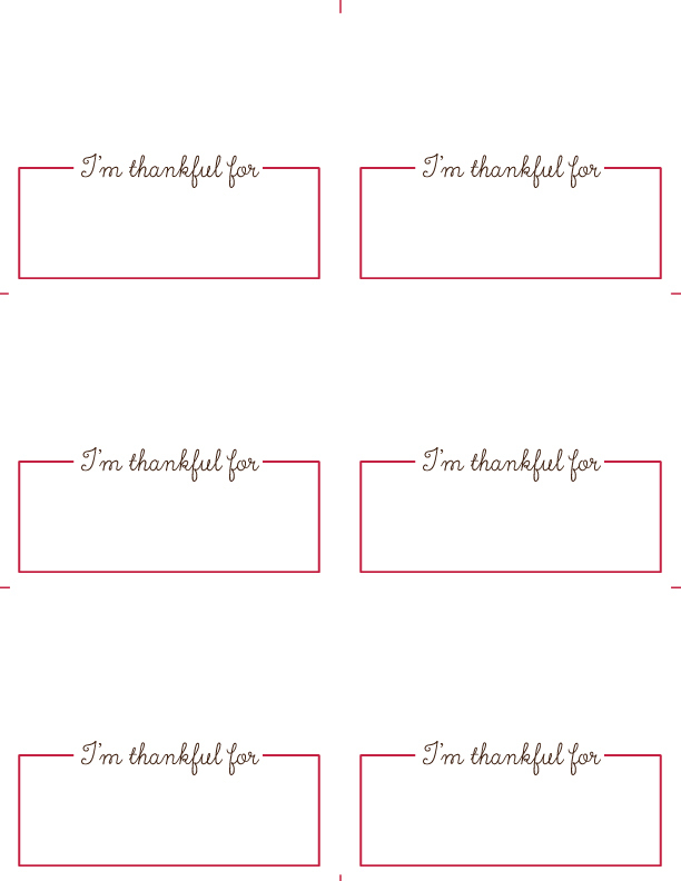 table cards printable