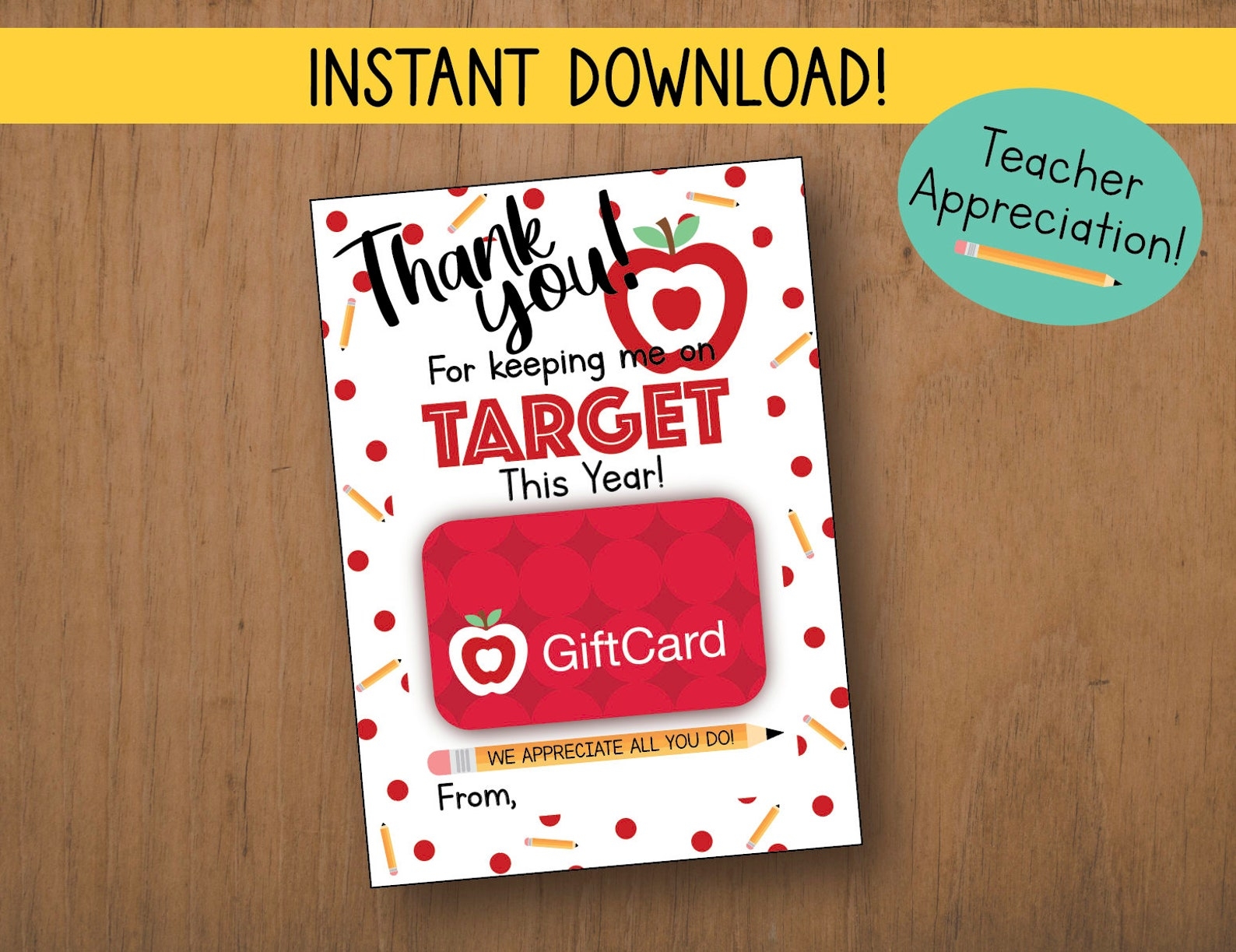 target gift card holder printable