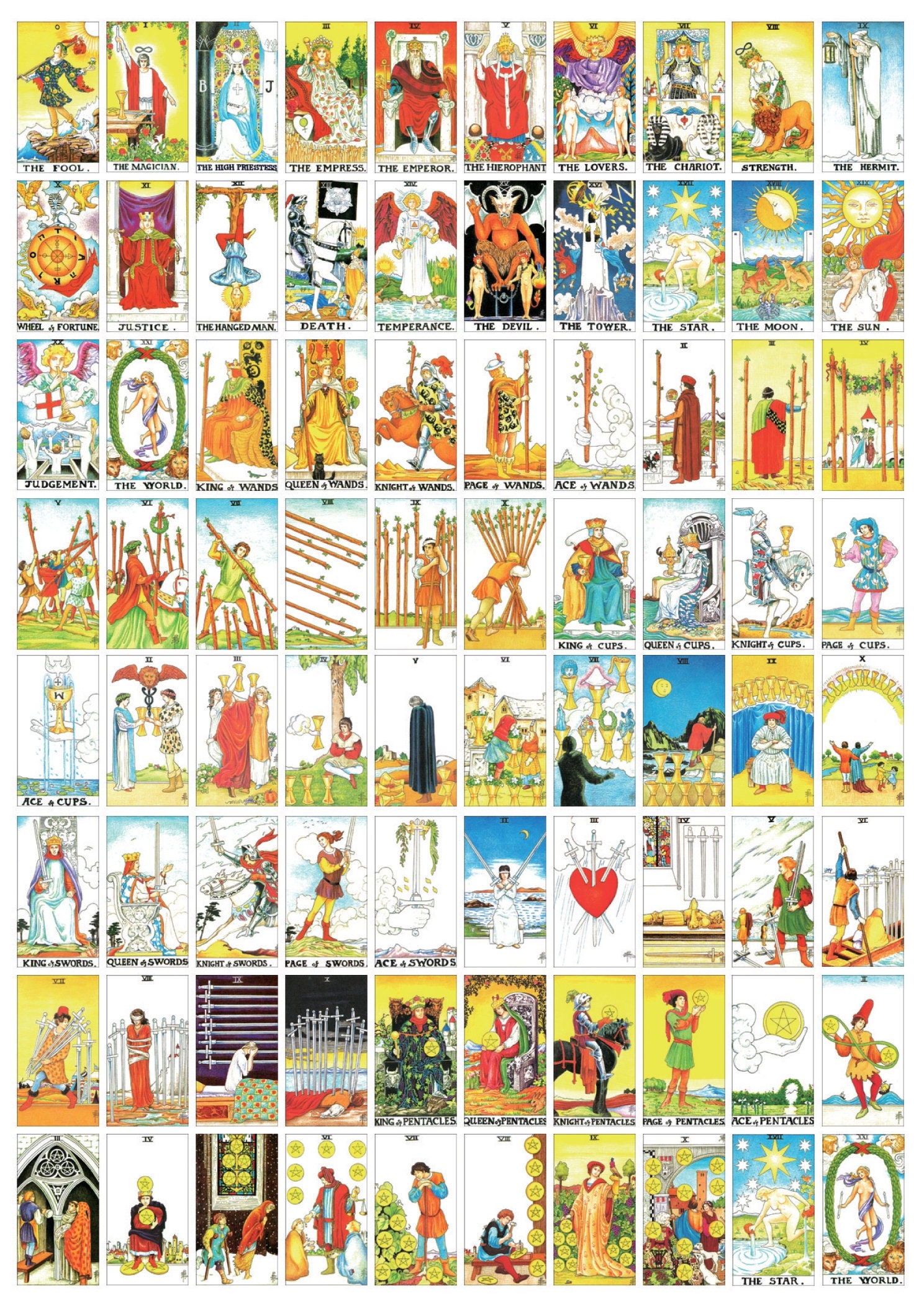 Printable Tarot Deck