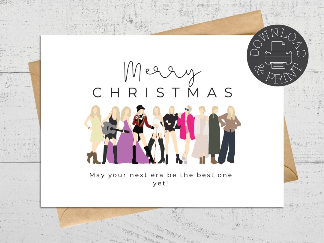 taylor swift christmas card printable