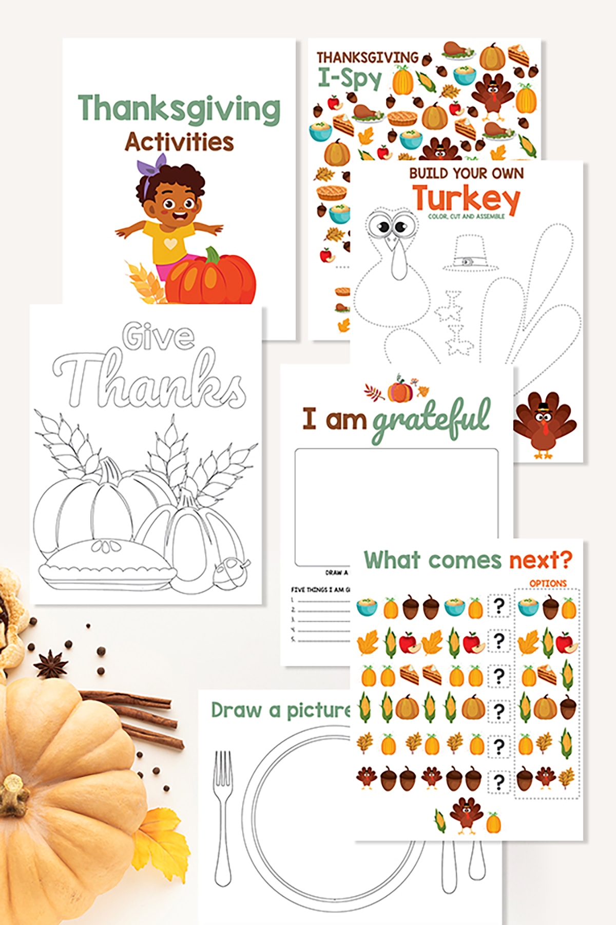 free printable thanksgiving activities for toddlers printables