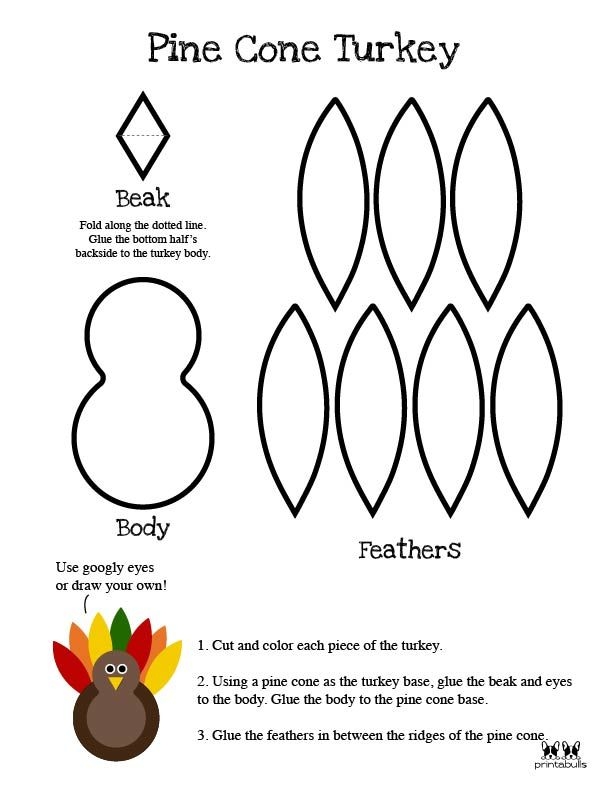 Printable Turkey Template Page 23 Turkey Template Printable Turkey 