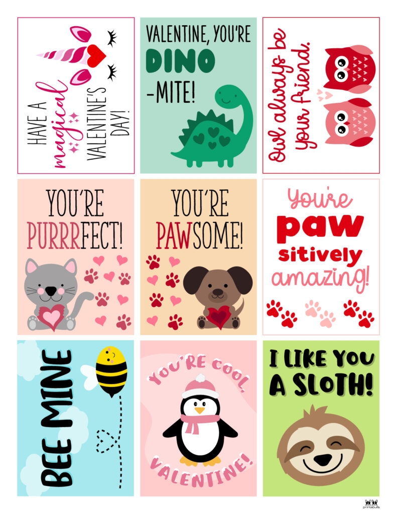 Printable Valentine 39 s Day Cards 100 Free Printables Printabulls