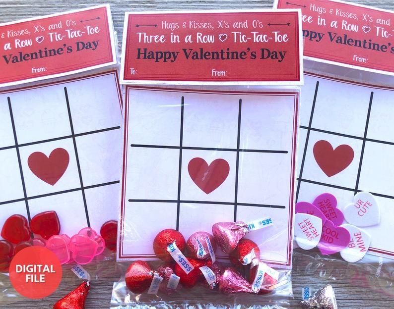 Printable Valentine 39 s Day Tic Tac Toe Cards Valentine Tic Tac Toe Card 