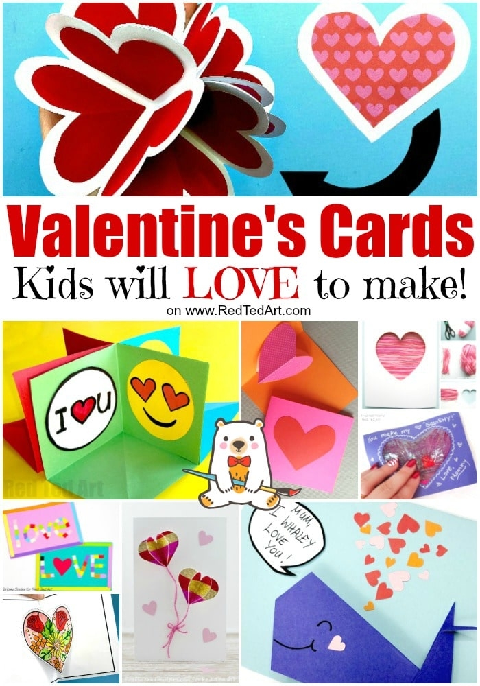 valentine card for kids printable