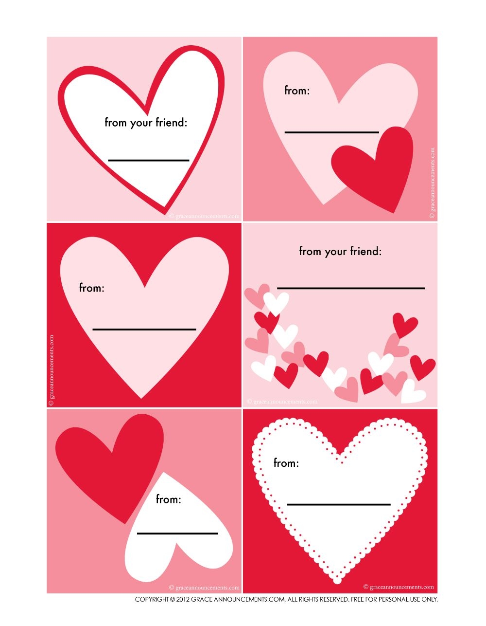 Printable Valentines Cards For School Free Printable Word Searches