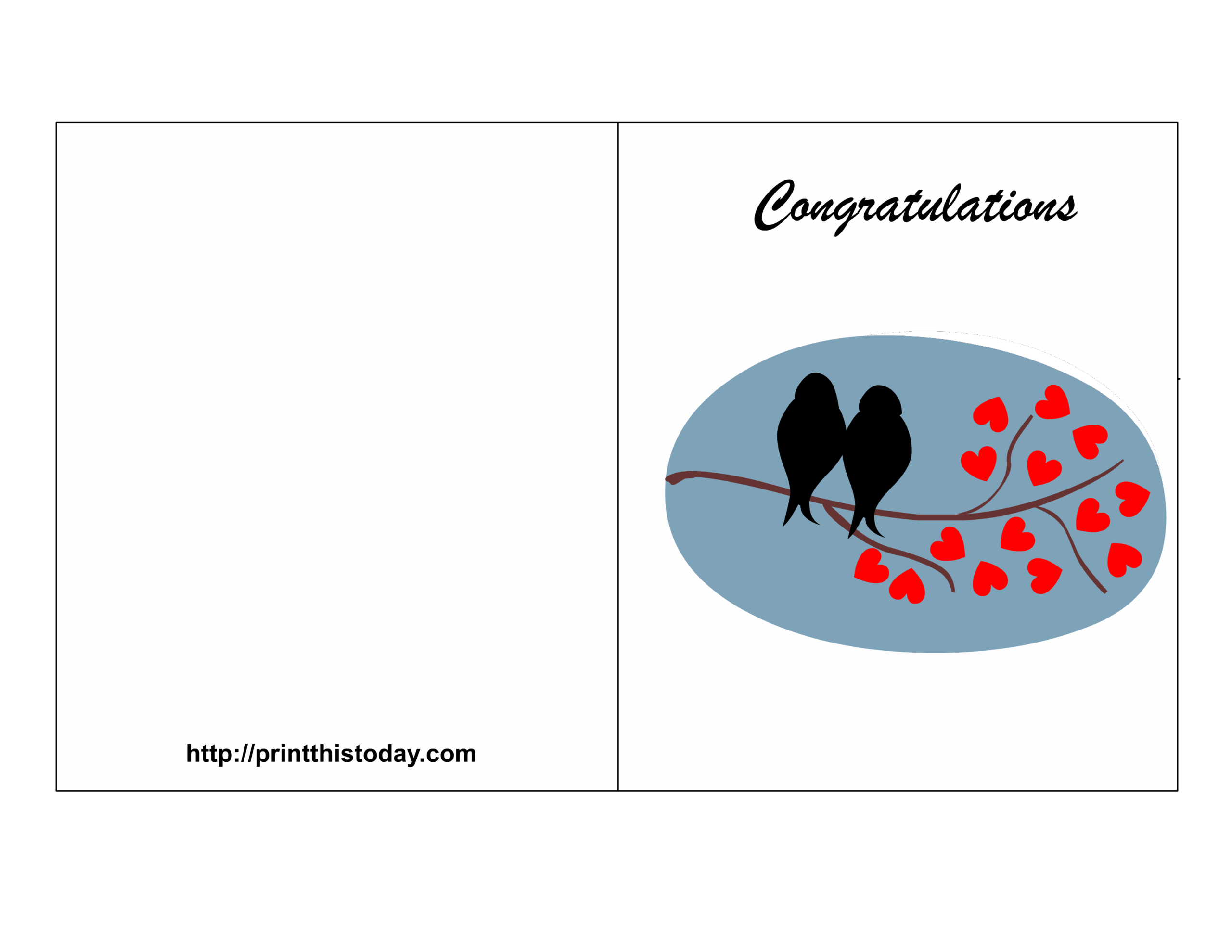 Printable Wedding Congratulations Card Template Printable Templates