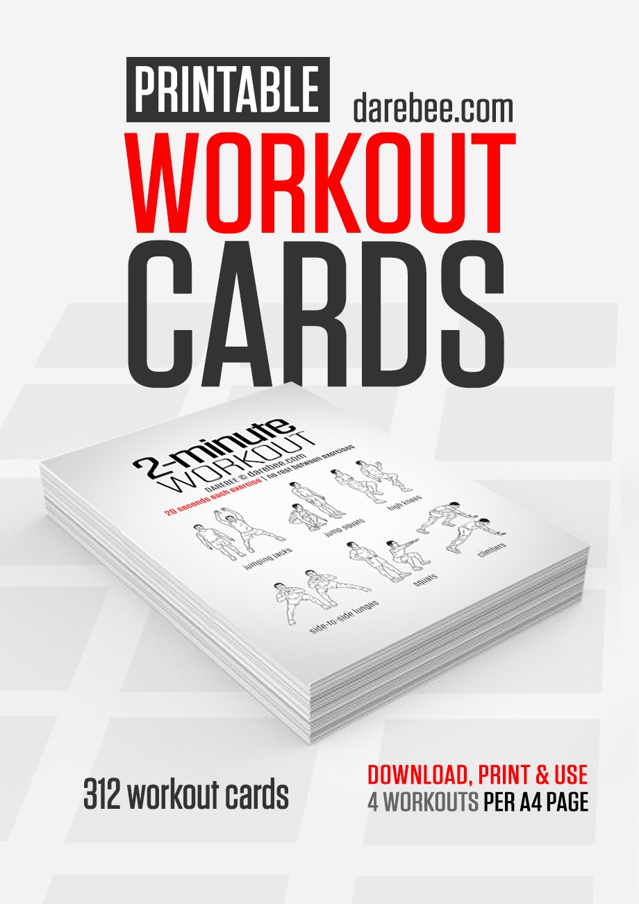 Printable Workout Cards Template Business PSD Excel Word PDF