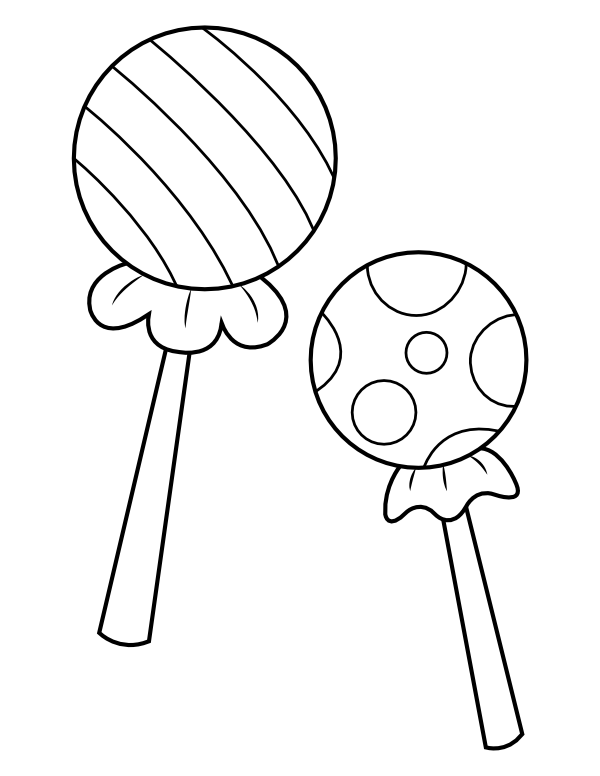 Lollipop Color Page