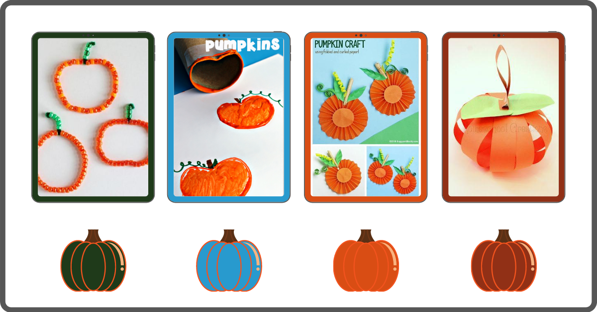 pumpkin crafts for preschoolers printable