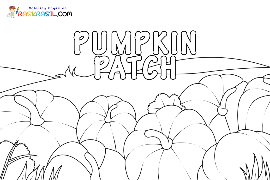 Pumpkin Patch Coloring Page