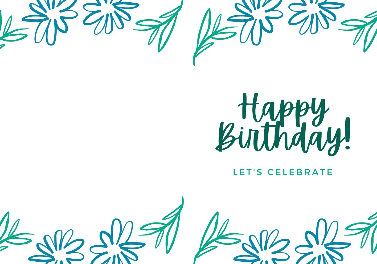 birthday card printable template