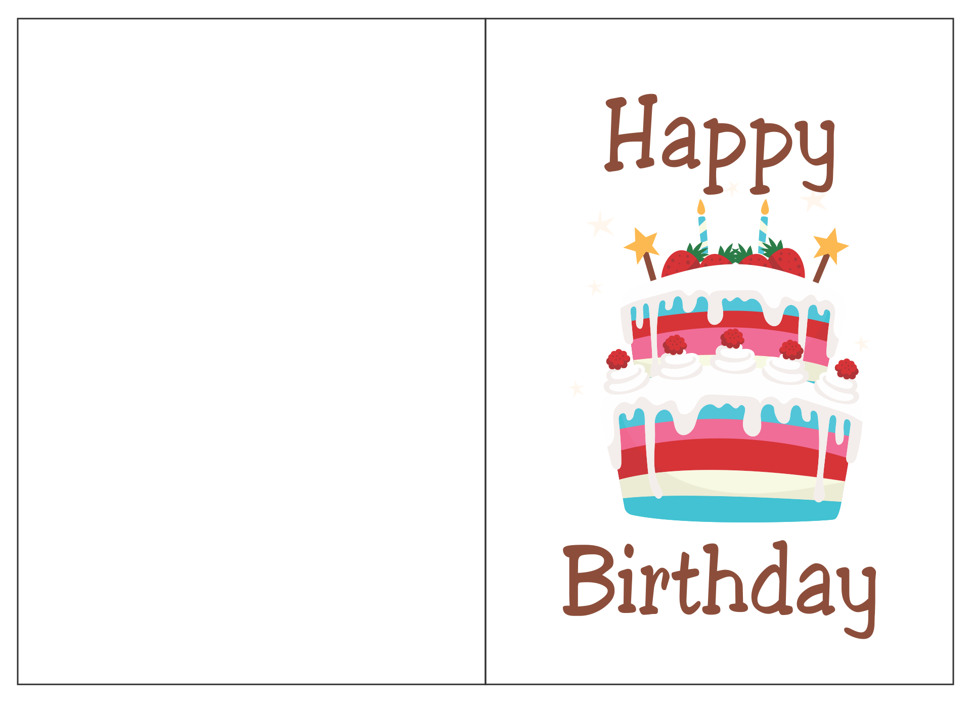 Quarter Fold Card Template