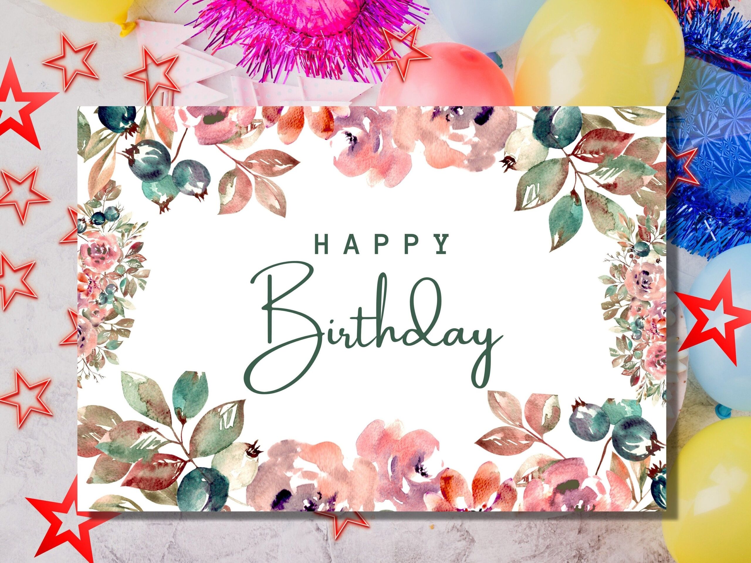 free editable birthday card template