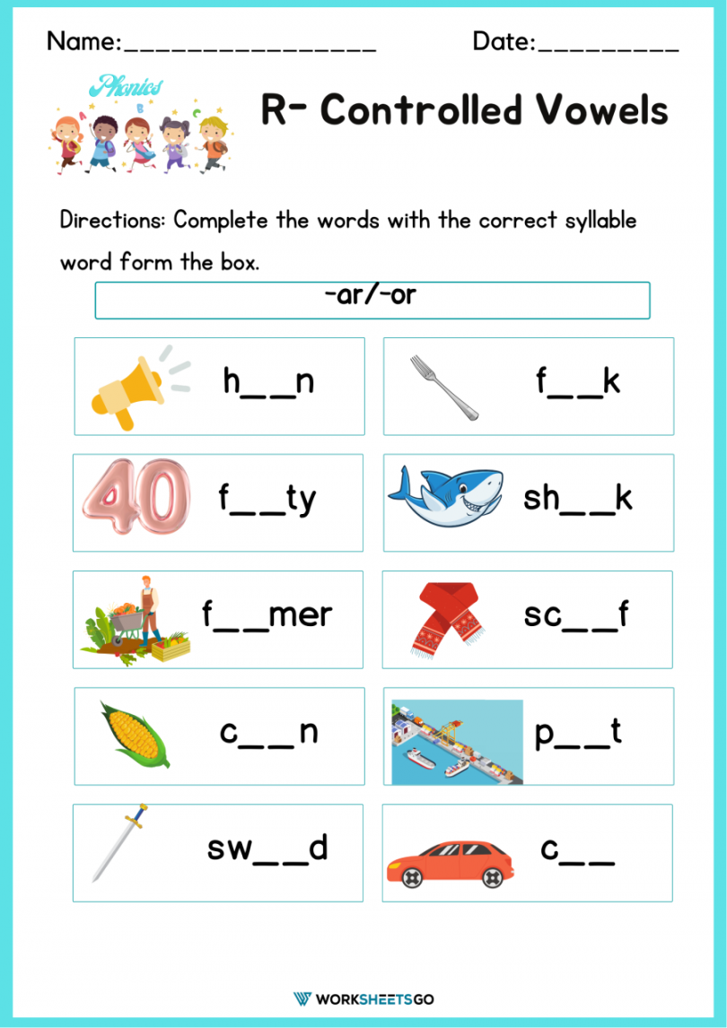 vowels worksheet
