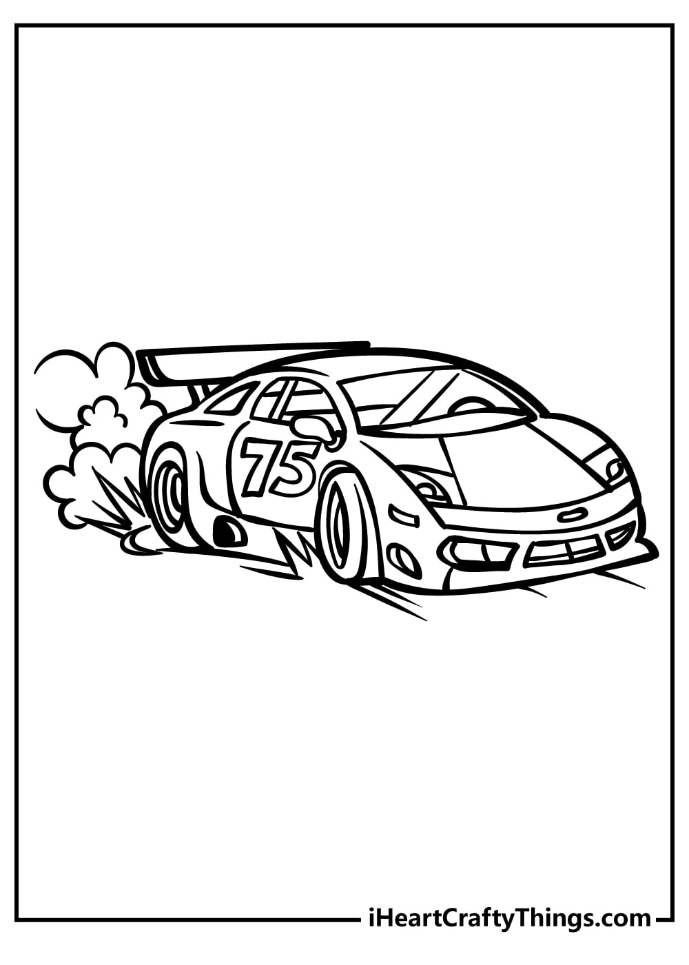 Race Car Printable Template Printable Templates Online By Paul Printable
