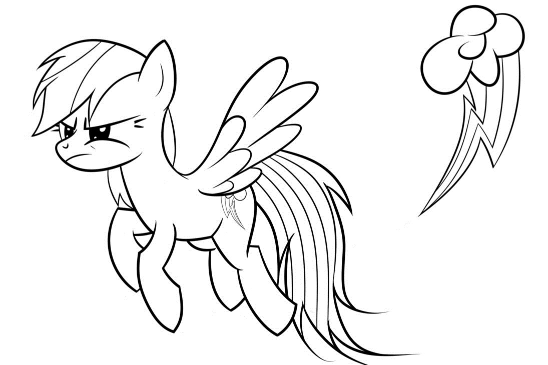 Rainbow Dash Coloring Pages Coloring Pages For Kids And Adults