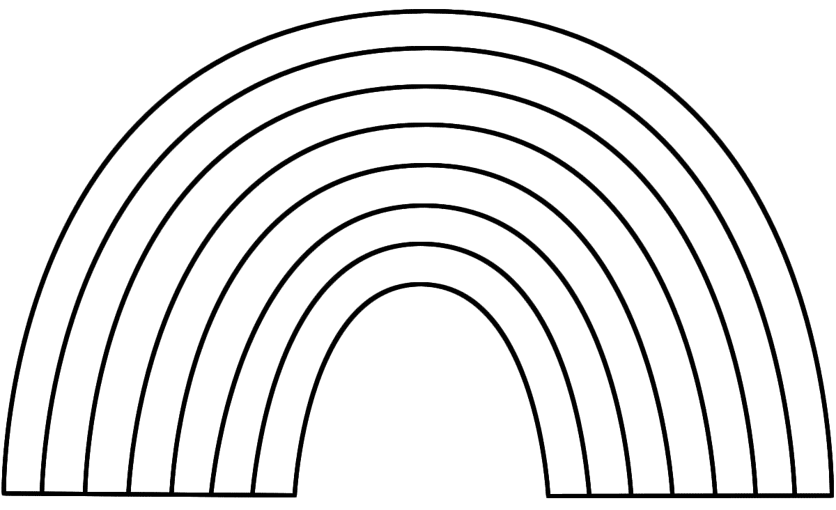 Rainbows Coloring Pages Learny Kids