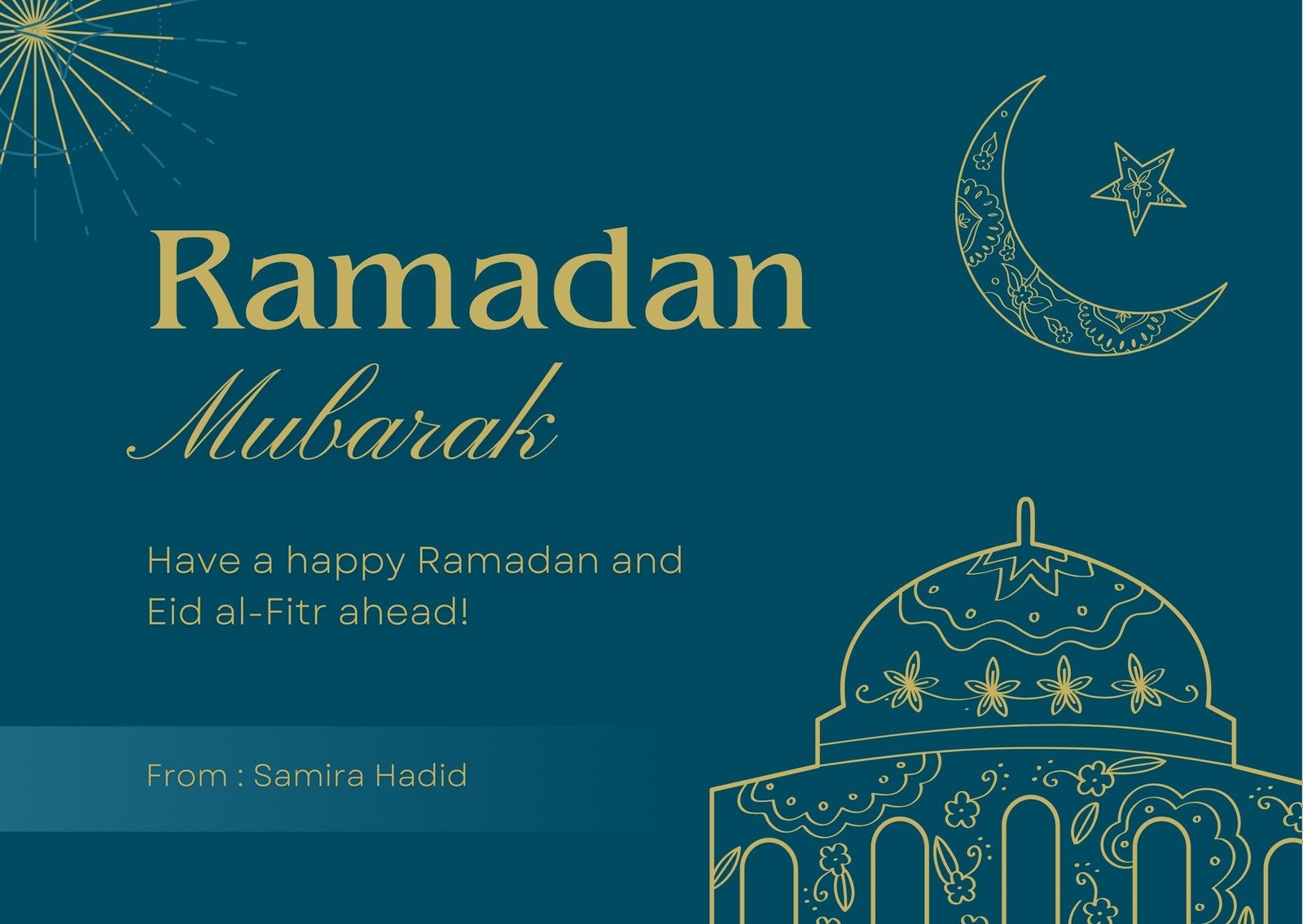 Ramadan Mubarak Cards Printable FREE Printable HQ