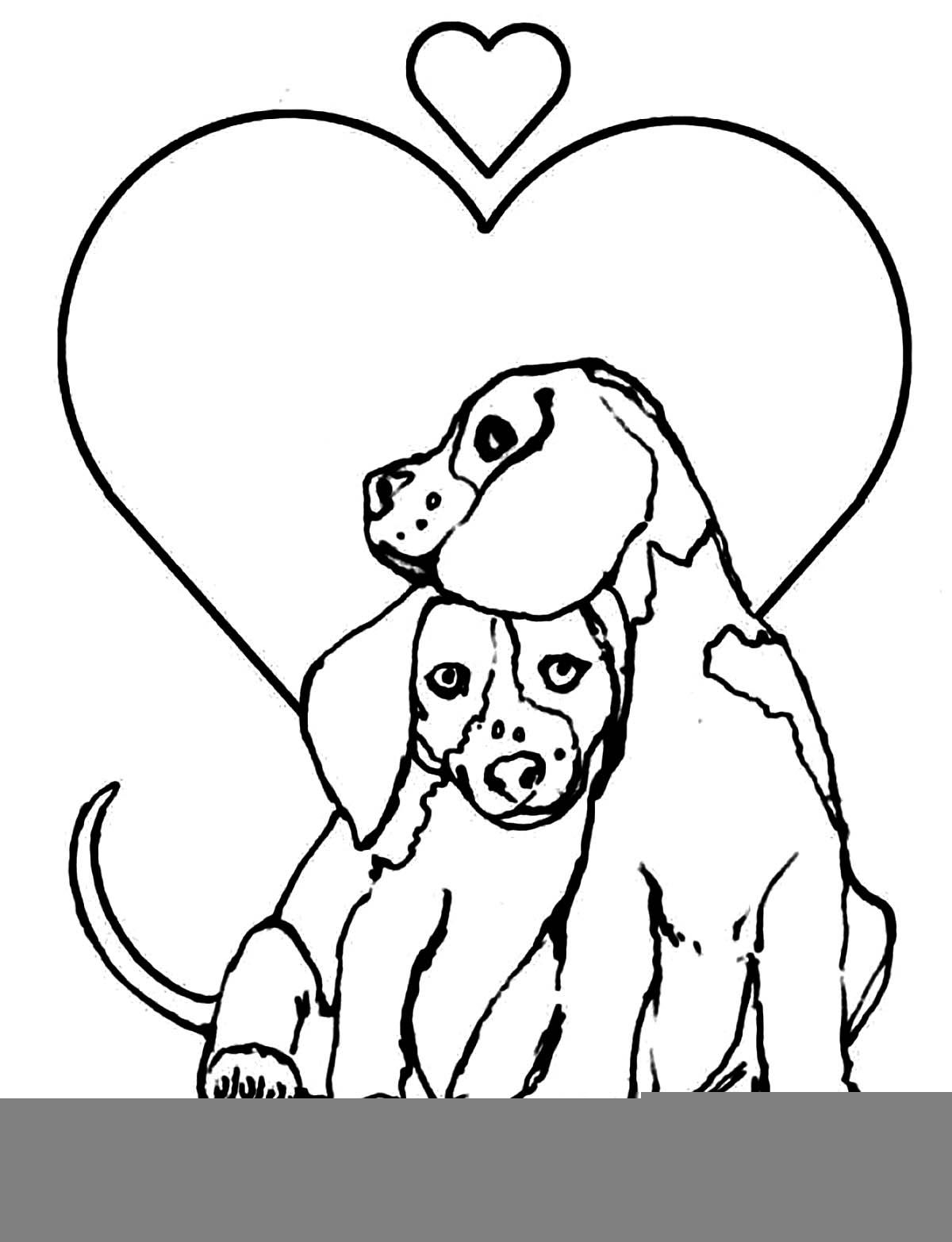 Realistic Dog Coloring Pages Printable Free SimplyColoringPages