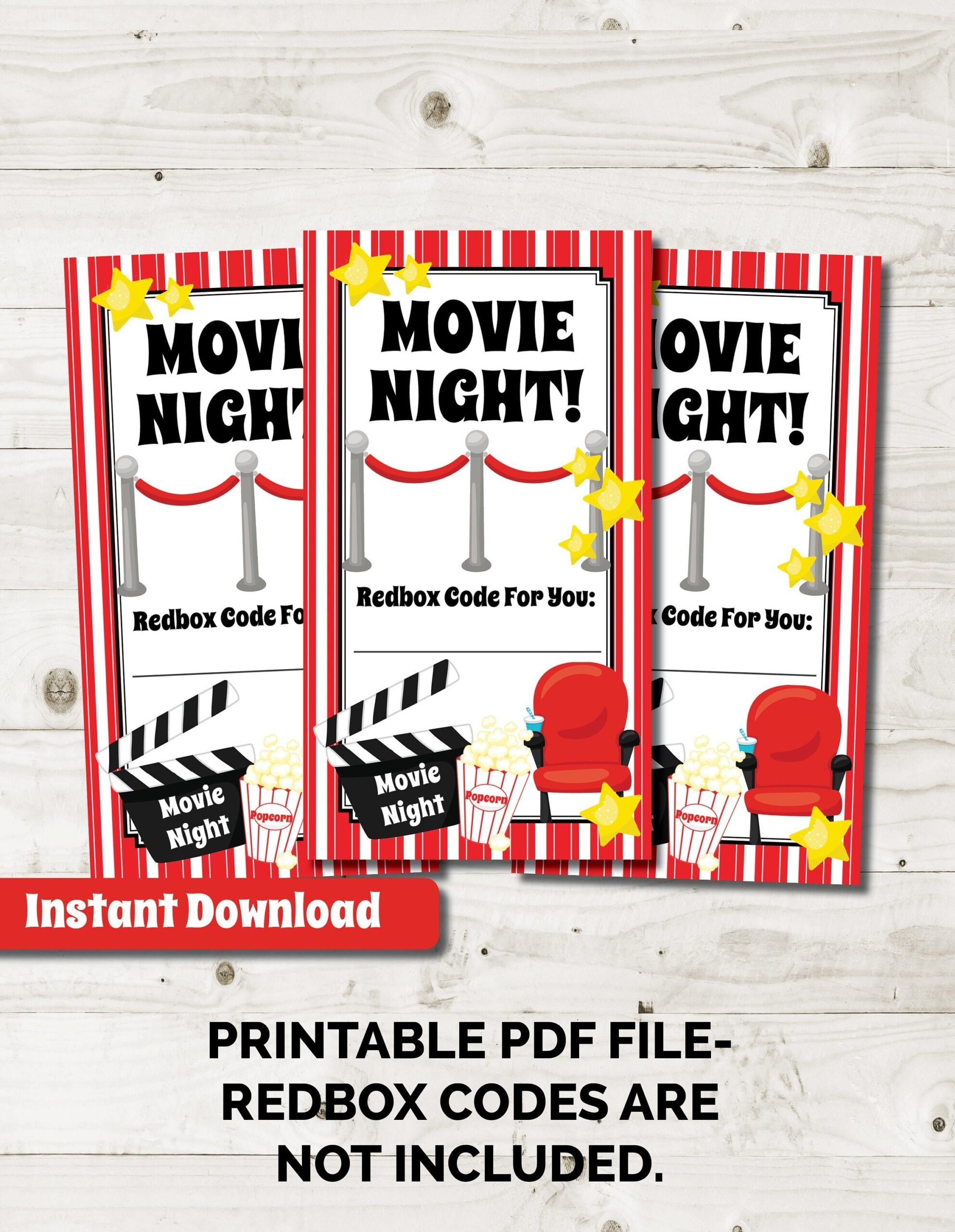 redbox gift card printable free