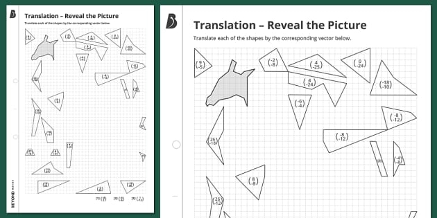 Reveal The Picture Translations Worksheet PDF Beyond